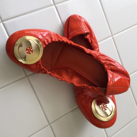 Tory Burch Shoes - Tory Burch classic orange ballet flats.